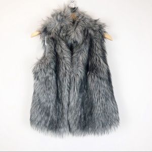 Michael Kors Gray Faux Fur Vest